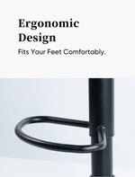 2-Pack Swivel Barstool With PU Leather Cushion Black - nalupatio