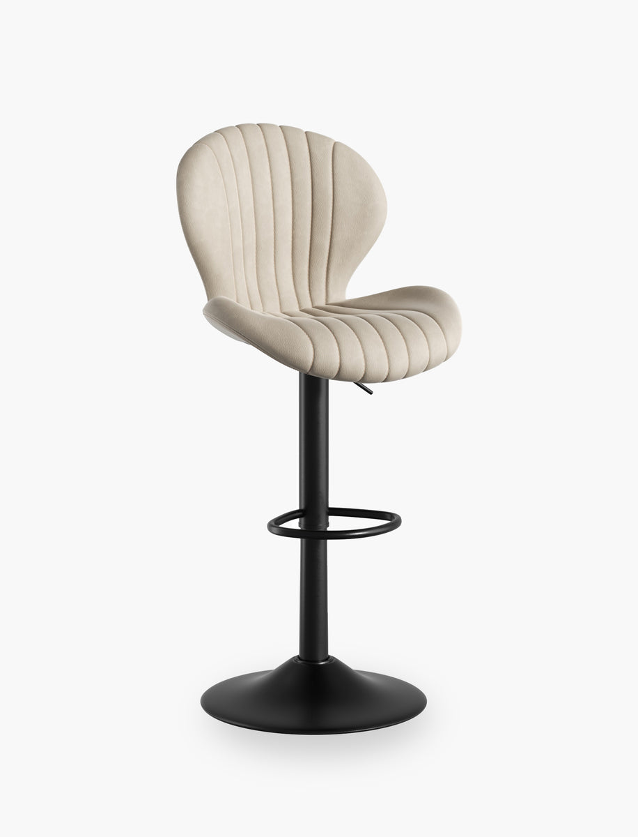 Shell Shaped Swivel Bar Chairs Set of 2 nalupatio