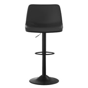 Nalupatio Bar Stools Set of 2/4, Adjustable Bar Stools with Back, Modern PU Leather Swivel Height Adjustable Stool Chair for Home Kitchen Island