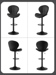 Hawsaiy Shell Shaped Swivel Bar Chairs, Set of 1/2/3/4