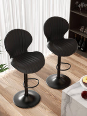 Hawsaiy Shell Shaped Swivel Bar Chairs, Set of 1/2/3/4