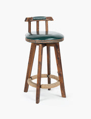 Hawsaiy Wood Counter Stool with Swivel Set of 2