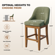 Hawsaiy Bar Stool Set of 2/4/6, 26