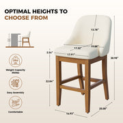 Hawsaiy Bar Stool Set of 2/4/6, 26