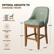 Hawsaiy Bar Stool Set of 2/4/6, 26