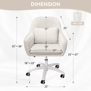 Hawsaiy Comfy Office Chair with Lumbar Support Pillow,Desk Chair with Smooth Wheels for Home Office