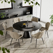 Nalupatio Modern Dining Chairs Set of 2, PU Leather Dining Room Chairs with Waterproof Surface and Metal Legs for Kitchen Restaurant and Living Room, Dark Blue