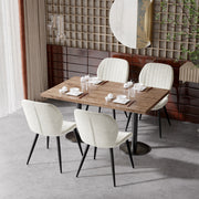 Hawsaiy Modern Ergonomic Velvet Dining Chair Set of 2/4/6 with Sturdy Metal Legs