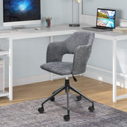 Hawsaiy Modern Office Chair with Smooth Rolling Casters for Home Office, Study Room, or Commercial Use