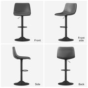 Hawsaiy Modern Swivel Bar Stools Set of 2/4, Adjustable Faux Leather Counter Height Chairs with Back for Kitchen Island