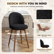 Hawsaiy Modern Swivel Bar Stools Set of 2/3/4, 26