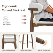 Hawsaiy Counter Height Bar Stools Set of 2, 26