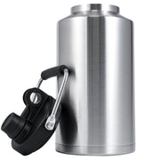 Kerilyn Insulated Jug with Handle, One Gallon, 128oz Stainless Steel, Large Double Vacuum Water Bottle for Hot & Cold Drinks, Wide Mouth, Sweat Proof, Great for Travel, Hiking & Camping, Black Water Bottle