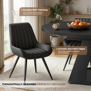 Hawsaiy 5 Piece Extendable Dining Table Set for 4, 47.24