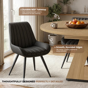 Hawsaiy 5 Piece Extendable Dining Table Set for 4, 47.24