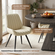 Hawsaiy 5 Piece Extendable Dining Table Set for 4, 47.24