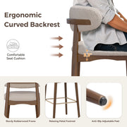 Hawsaiy Counter Height Bar Stools Set of 2, 26