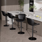 Hawsaiy Modern Adjustable Bar Stool Set of 2/4 with High-Density Foam Padding