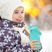 Hawsaiy 12oz Kids Insulated Water Bottle with Straw Lid, Leak-Proof Stainless Steel BPA-Free for School Boys and Girls