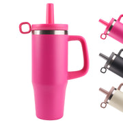 Hawsaiy 32/40 oz Stainless Steel Tumbler with Handle, Double Wall Vacuum Insulated for Fitness, Office, Car