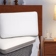 Hawsaiy 2 Pack Memory Foam Bed Pillow with Breathable Cover Support for Neck & Shoulder