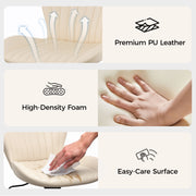 Hawsaiy Shell-Shaped Swivel Office Chair, 360° Rotating Vanity Desk Chair with Rocking Function for Home Office, Bedroom, Makeup Vanity