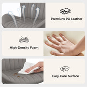Hawsaiy Shell-Shaped Swivel Office Chair, 360° Rotating Vanity Desk Chair with Rocking Function for Home Office, Bedroom, Makeup Vanity
