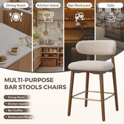 Hawsaiy Counter Height Bar Stools Set of 2, 26