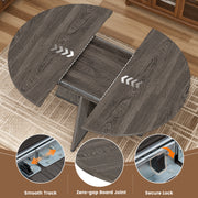Hawsaiy 5 Piece Extendable Dining Table Set for 4, 47.24