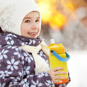 Hawsaiy 12oz Kids Insulated Water Bottle with Straw Lid, Leak-Proof Stainless Steel BPA-Free for School Boys and Girls