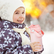 Hawsaiy 12oz Kids Insulated Water Bottle with Straw Lid, Leak-Proof Stainless Steel BPA-Free for School Boys and Girls