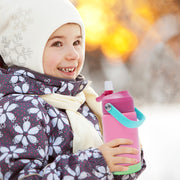 Hawsaiy 12oz Kids Insulated Water Bottle with Straw Lid, Leak-Proof Stainless Steel BPA-Free for School Boys and Girls