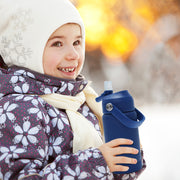 Hawsaiy 12oz Kids Insulated Water Bottle with Straw Lid, Leak-Proof Stainless Steel BPA-Free for School Boys and Girls