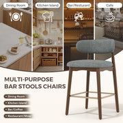 Hawsaiy Counter Height Bar Stools Set of 2, 26