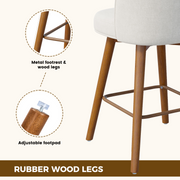 Hawsaiy Modern Swivel Bar Stools Set of 2/3/4, 26