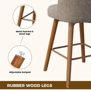 Hawsaiy Modern Swivel Bar Stools Set of 2/3/4, 26