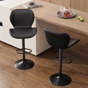 Hawsaiy Modern Adjustable Bar Stool Set of 2/4 with High-Density Foam Padding