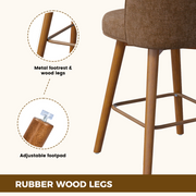 Hawsaiy Modern Swivel Bar Stools Set of 2/3/4, 26