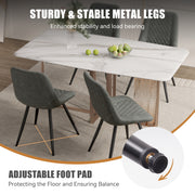 Nalupatio Dining Chairs Set of 2 Modern Upholstered Dining Table Chairs with High Back Ergonomic Leather Dining Room Chairs for Kitchen Living Room Dark Brown