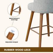Hawsaiy Modern Swivel Bar Stools Set of 2/3/4, 26
