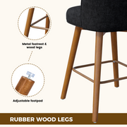 Hawsaiy Modern Swivel Bar Stools Set of 2/3/4, 26