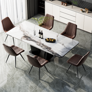 Hawsaiy Modern Dining Side Chairs, Set of 2/4/6 Gray Faux Leather Upholstered Chairs