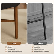 Hawsaiy Dining Chairs Set of 2/4/6, Upholstered Fabric Dining Room Chairs, Mid Century Modern Kitchen Chairs with Solid Wood Legs & Cross-Brace Support, Farmhouse Side Chairs for Dining Room