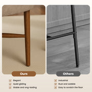 Hawsaiy Dining Chairs Set of 2/4/6, Upholstered Fabric Dining Room Chairs, Mid Century Modern Kitchen Chairs with Solid Wood Legs & Cross-Brace Support, Farmhouse Side Chairs for Dining Room