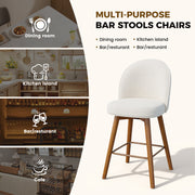 Hawsaiy Modern Swivel Bar Stools Set of 2/3/4, 26