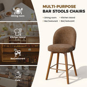Hawsaiy Modern Swivel Bar Stools Set of 2/3/4, 26