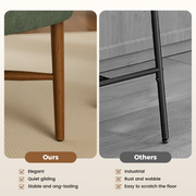 Hawsaiy Dining Chairs Set of 2/4/6, Upholstered Fabric Dining Room Chairs, Mid Century Modern Kitchen Chairs with Solid Wood Legs & Cross-Brace Support, Farmhouse Side Chairs for Dining Room