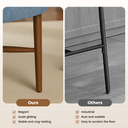 Hawsaiy Dining Chairs Set of 2/4/6, Upholstered Fabric Dining Room Chairs, Mid Century Modern Kitchen Chairs with Solid Wood Legs & Cross-Brace Support, Farmhouse Side Chairs for Dining Room