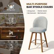 Hawsaiy Modern Swivel Bar Stools Set of 2/3/4, 26