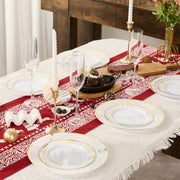 Hawsaiy 100/200PCS Disposable Plastic Plates Set, White Plates with Gold Rim, 7 Inch & 10 Inch Party Dinner Plates, BPA Free, Food Grade, Heavy Duty, Reusable